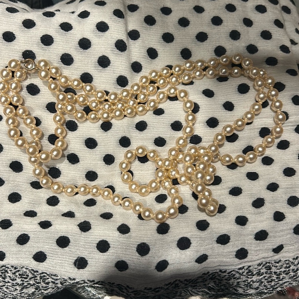 24 inch champagne pearls